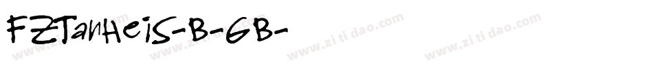 FZTanHeiS-B-GB字体转换