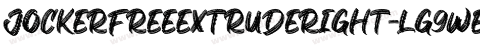 JockerFreeExtrudeRight-lg9we字体转换