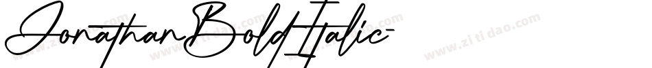 JonathanBoldItalic字体转换