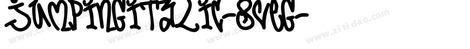JumpingItalic-8Veg字体转换