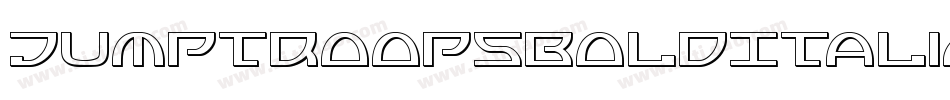 JumptroopsBoldItalic-RYpe字体转换