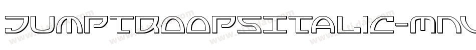 JumptroopsItalic-MnVv字体转换