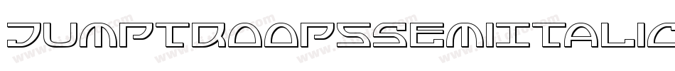JumptroopsSemiItalic-29OX字体转换