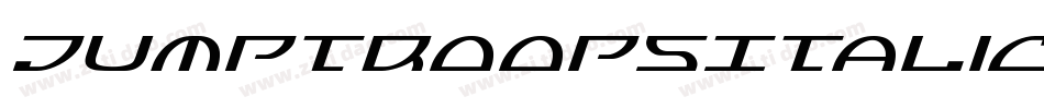 JumptroopsItalic-MnVv字体转换