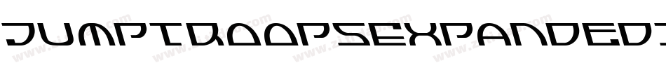 JumptroopsExpandedItalic-rjgK字体转换 JumptroopsExpandedItalic-rjgK字体转换