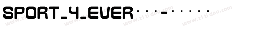 Sport_4_Ever手机版字体转换