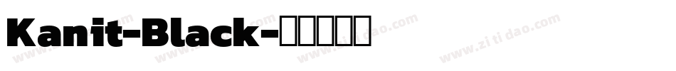 Kanit-Black字体转换