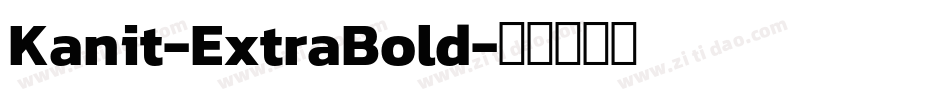 Kanit-ExtraBold字体转换