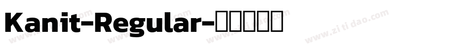 Kanit-Regular字体转换
