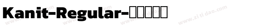 Kanit-Regular字体转换
