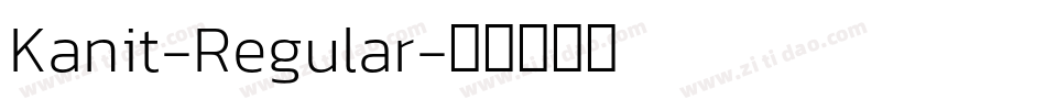 Kanit-Regular字体转换