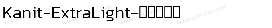 Kanit-ExtraLight字体转换