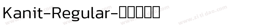 Kanit-Regular字体转换