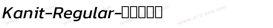 Kanit-Regular字体转换