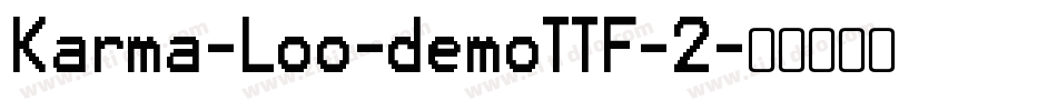 Karma-Loo-demoTTF-2字体转换