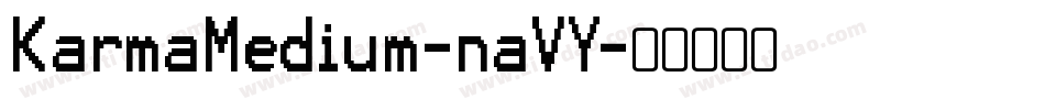 KarmaMedium-naVY字体转换