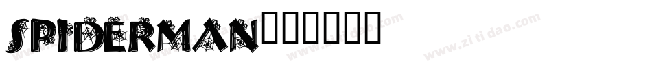 Spiderman字体转换