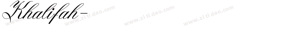 Khalifah字体转换