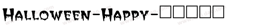 Halloween-Happy字体转换