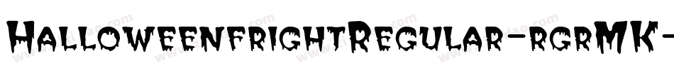 HalloweenfrightRegular-rgrMK字体转换
