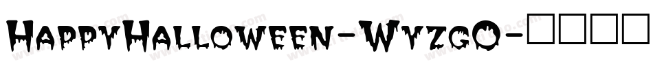 HappyHalloween-WyzgO字体转换
