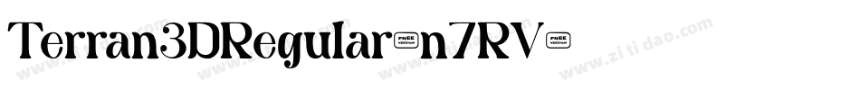 Terran3DRegular-n7RV字体转换