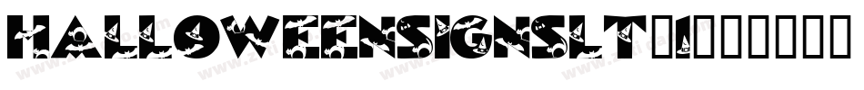 halloweensignsLT-1字体转换