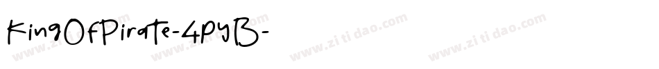 KingOfPirate-4pyB字体转换 KingOfPirate-4pyB字体转换