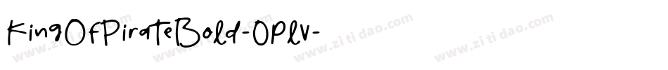 KingOfPirateBold-0plv字体转换