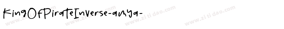KingOfPirateInverse-amya字体转换
