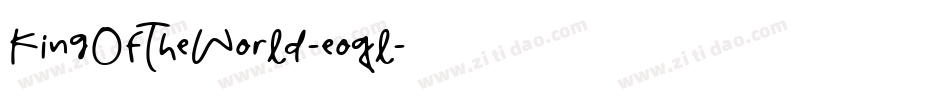 KingOfTheWorld-eoql字体转换
