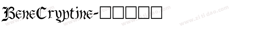 BeneCryptine字体转换