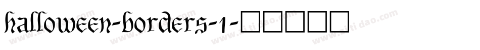 halloween-borders-1字体转换