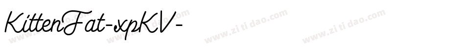 KittenFat-xpKV字体转换