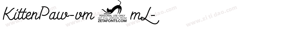 KittenPaw-vm3mL字体转换