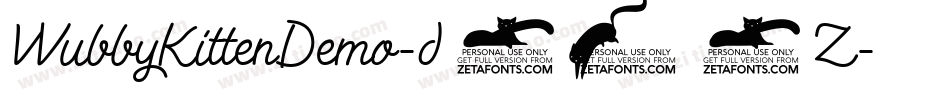WubbyKittenDemo-d959Z字体转换