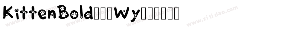 KittenBold-36Wy字体转换