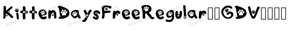 KittenDaysFreeRegular-1GDV4字体转换