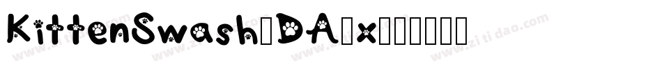 KittenSwash-DA6x字体转换