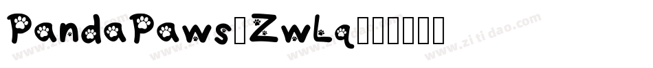 PandaPaws-ZwLq字体转换