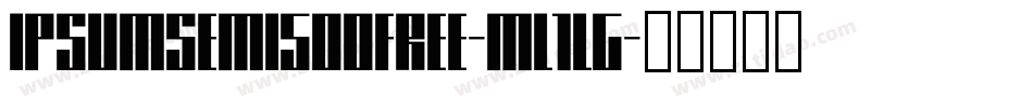 IpsumSemi500Free-mL1LG字体转换