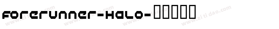 Forerunner-Halo字体转换