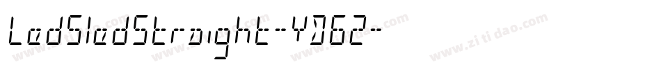 LedSledStraight-YD62字体转换