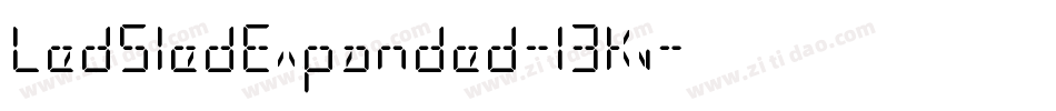 LedSledExpanded-13Kv字体转换
