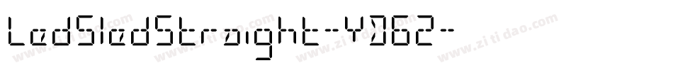 LedSledStraight-YD62字体转换
