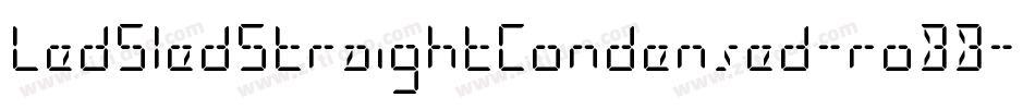 LedSledStraightCondensed-roBB字体转换