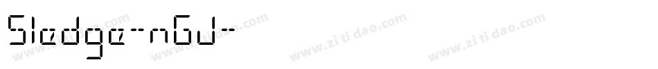 Sledge-nGJ字体转换