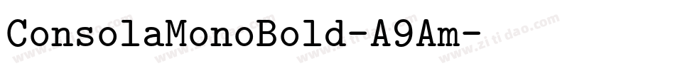 ConsolaMonoBold-A9Am字体转换