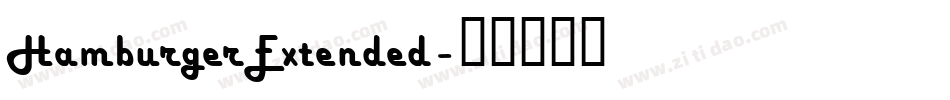 HamburgerExtended字体转换