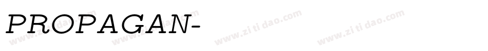 PROPAGAN字体转换